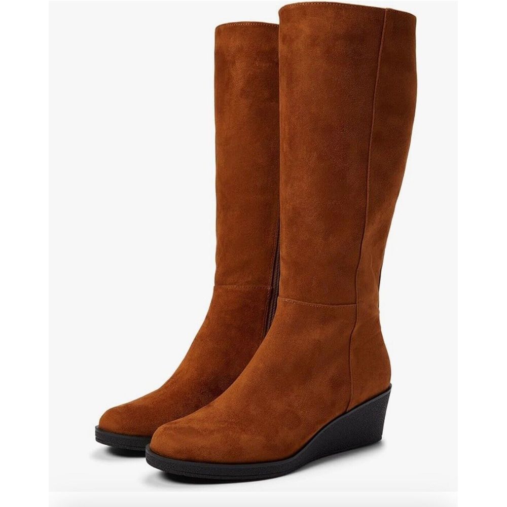 AEROSOLES Brown Wedge Boots